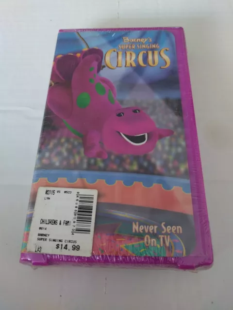 BARNEY - SUPER Singing Circus (VHS, 2000, Clam Shell) BRAND NEW £44.74 ...