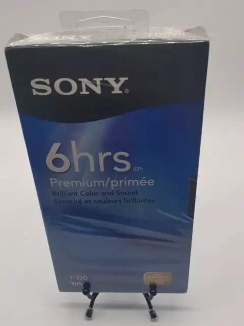 Sony Premium T-120 VHS Blank Tape NEW Sealed