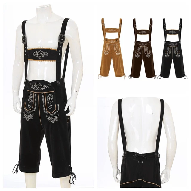 Männer Oktoberfest Karneval Hosenträger Overalls Cosplay Outfit Bier Festival