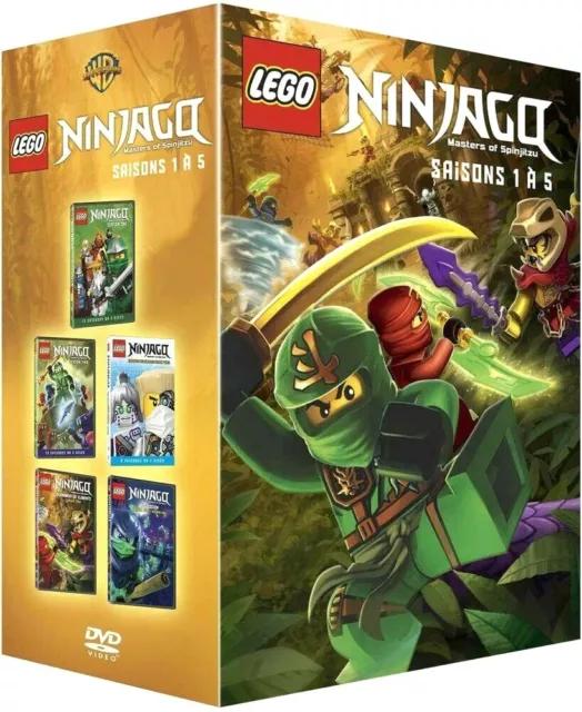 DVD Lego Ninjago Les Maîtres Du Spinjitzu Saisons 1 À 5 - Édition Limitée - NEUF
