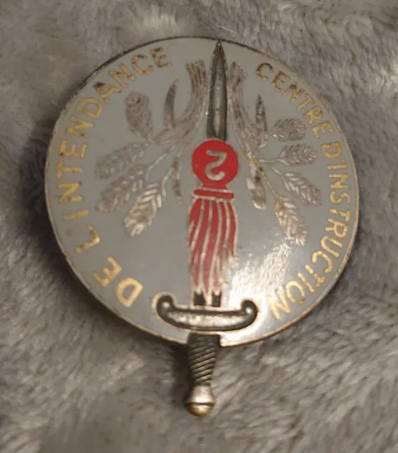 Insigne / badge / pucelle pin's 2 eme centre d'instruction de l'intendance Drago 3