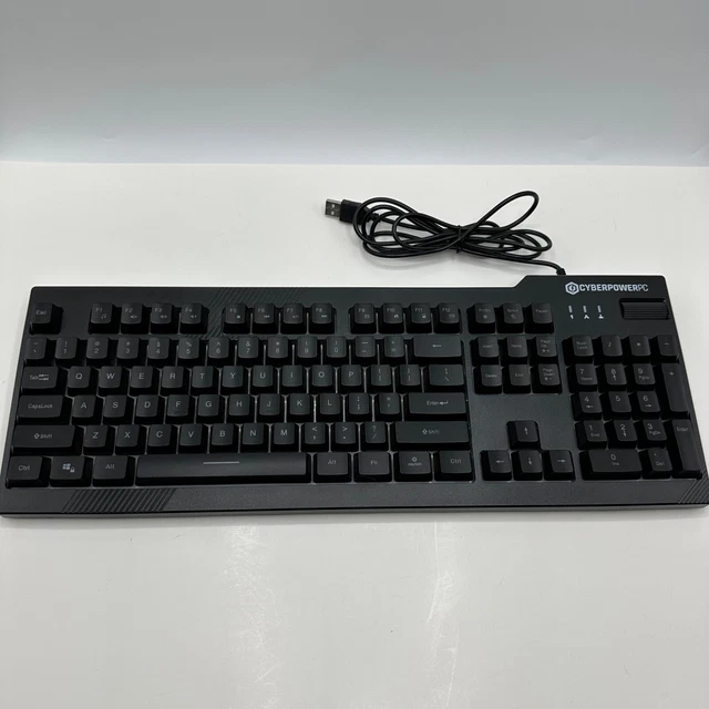 CYBERPOWER PC PLAY Ready 01 NOHI LED Wired Gaming Keyboard Black KB161