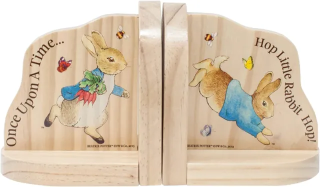 Official Beatrix Potter Peter Rabbit Bookends for Nursery for Babies and Toddler