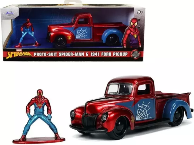 Ford Pick-Up With Spider Man 1941+ Figurine 1/32 Jada " 33075 " New Box