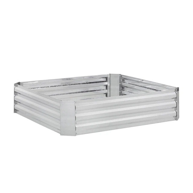 Hochbeet Gemüsebeet Pflanzbeet Metall 30x120x90 Blumenbeet Salatbeet Kräuterbeet