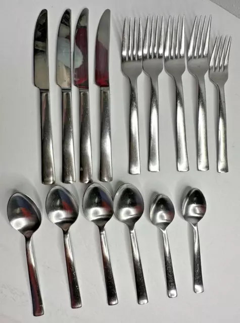 Ginkgo Merit Stainless Flatware Replacement 15 pc Fork Spoon Knife