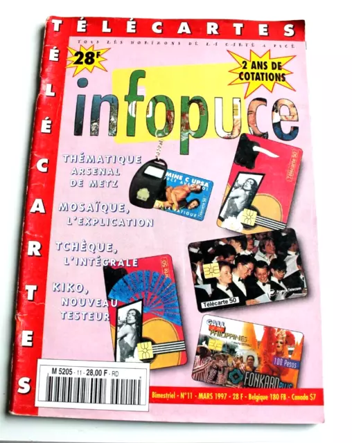 ALBUM  de  TELECARTES  INFOPUCE   MARS  1997