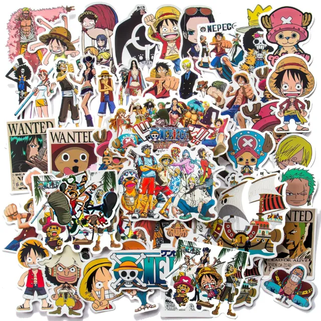 50 ADESIVI ONE Piece One Piece Adesivi - Adesivi Anime Impermeabili per Co  EUR 13,20 - PicClick IT