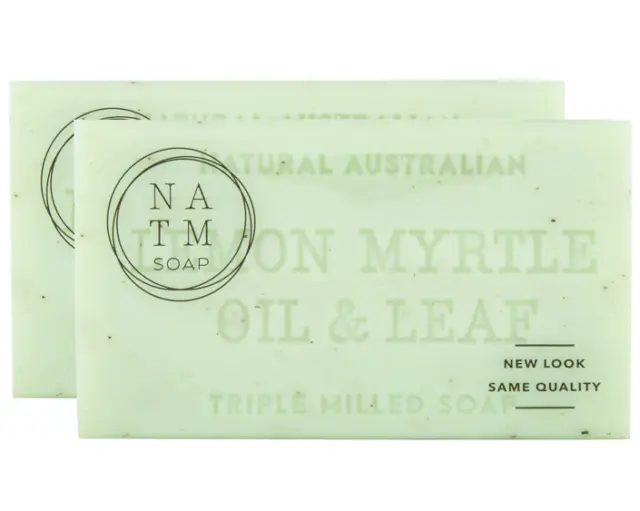 2 x Natural Australian Triple Milled Body Skin Soap Bar 200g Different Fragrance