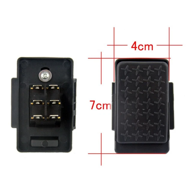 Pedal de alta calidad interruptor de reinicio control 2 pies negro plástico rojo