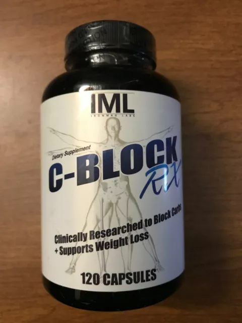 IronMag Labs C-Block Rx 120 Caps Blocks the Digestion of Carbohydrates Up To 66%