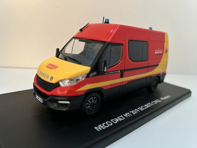 Modèle Réduit Iveco Daily My Sécurité Civile 2019 - Échelle 1:43, Réf. 117174, Eligor Pour Momaco, Neuf