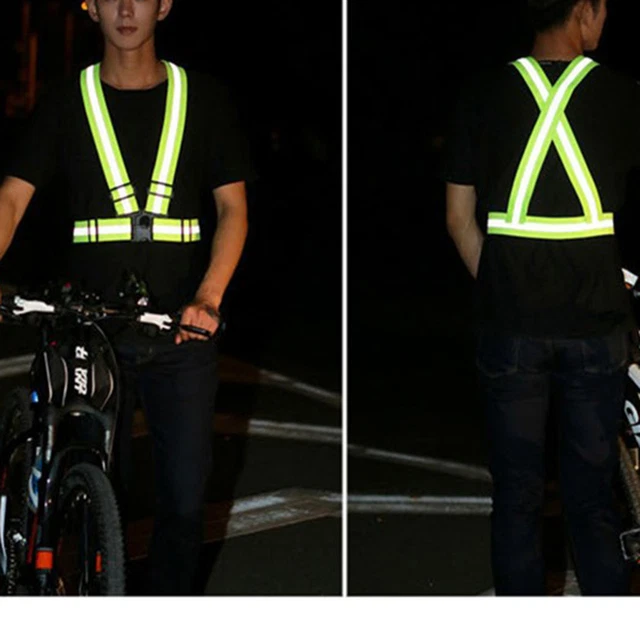 Gilet di avvertimento riflettente gilet di sicurezza gilet incidente per bicicletta moto taglia SH