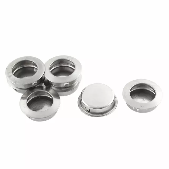 Tiroir Porte En Acier Inoxydable 35mm Ronde Poignée De Tirage Encastré 7Pcs