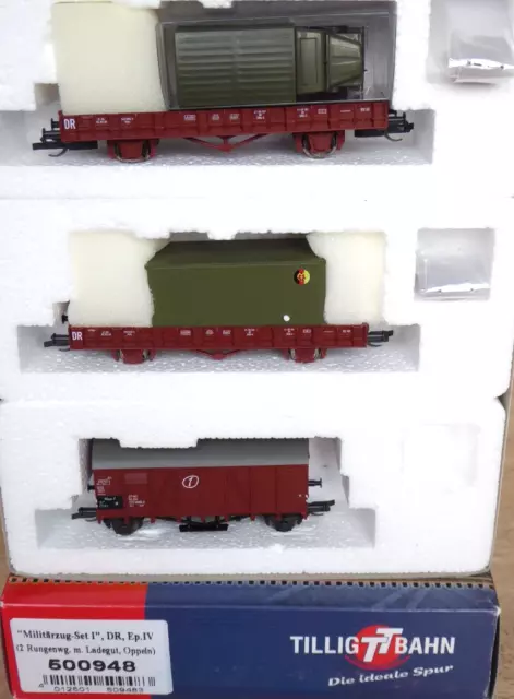 Tillig 500948 Tt Mbs Mitlitärzug-set 1 Der Nva the Dr Epoch 4 Very Rare, Boxed