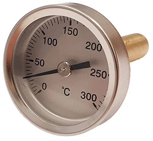 TERMOMED Thermomètre pour Porte de Fours à Bois échelle de 0 à 300ºC avec van...