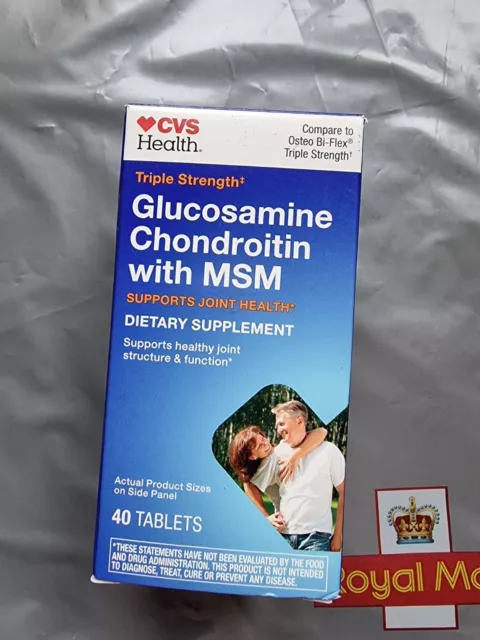 CVS dreifache Stärke Glucosamin Chondroitin mit MSM 40 Tabletten 3