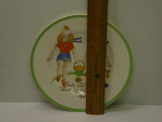 Antique Georgie Porgie Kissed The Girls Nursery Childrens  Plate Penny Gibbons