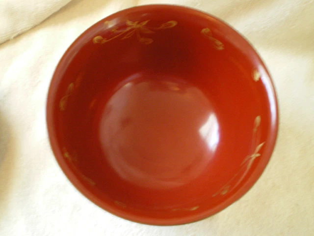 Vintage Lacquered Bowl w/Footed Underplate 2