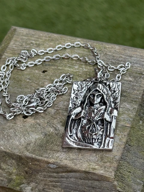 Gothic Style Skeleton Pendant Sweater Chain for Men Punk Rock Fashion Guitar Poker Card Spider