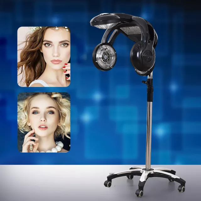 Standing Hair Dryer, 1400W Professional Hair Color Processor with Rolling Base