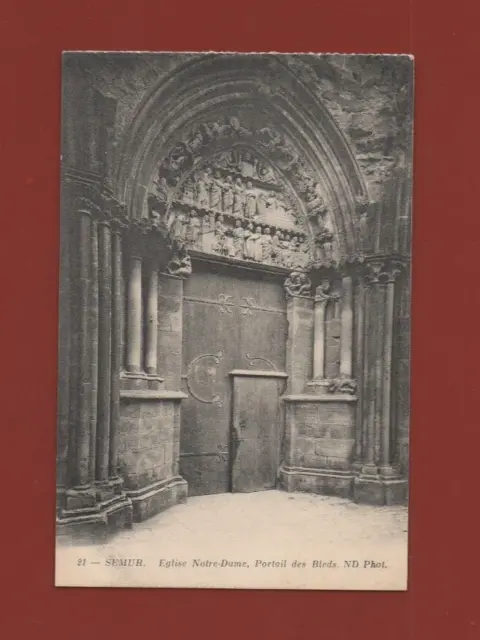 Semur - Eglise Notre Dame - Portail Dei Blés (C2972)