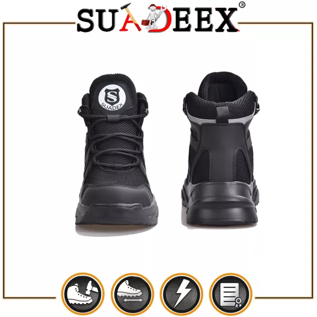 SUADEEX scarpe antinfortunistiche traspiranti leggere cappuccio in acciaio scarpe sportive da lavoro 2