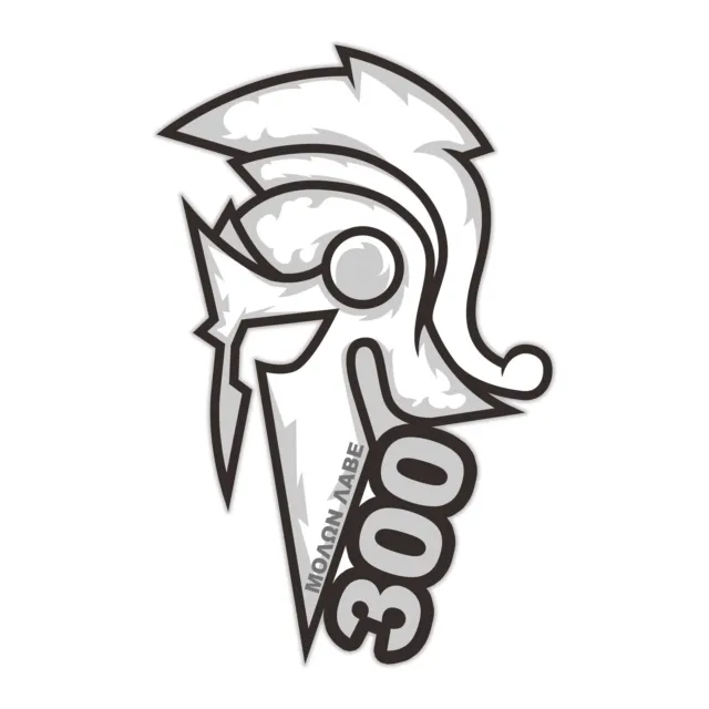 MOLON LABE Sticker 300 Spartan Helmet Vinyl Decal Come And Take Spartans Trojans