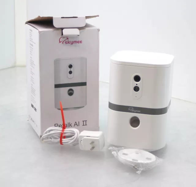 SKYMEE Petalk AI II Cámara para perro Dispensador automático de tratamiento WiFi Cámara para mascotas Full HD