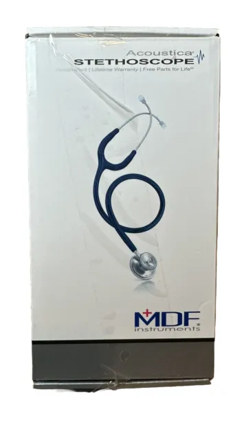 MDF Instruments MDF747XP Acoustica Lightweight Dual Head Stethoscope Aqua/Black