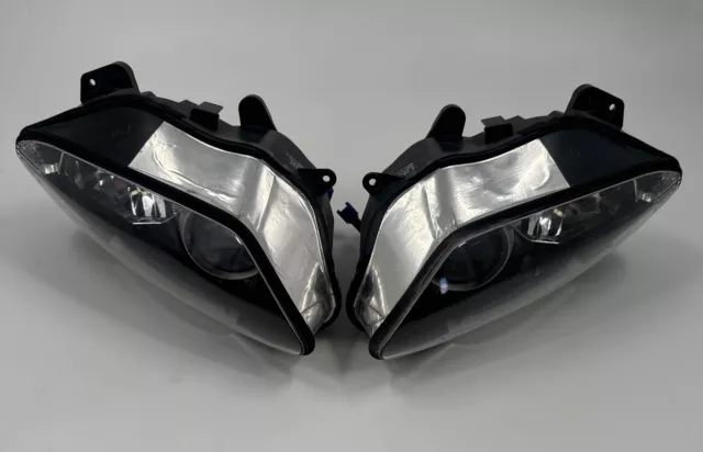 Yamaha YZF R1 4C8 Headlights Headlamps Pair UK spec Genuine OE 2007 - 2008