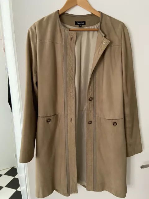 MANTEAU EN DAIM Caroll T.36 EUR 100 00 PicClick FR