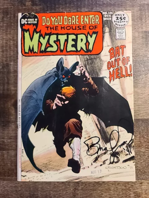 House Of Mystery#195 Vg+ 1St App. Swamp Thing Prototype! Signed By Wrightson!