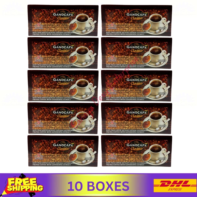 Gano Excel Cafe 3-in-1 Ganoderma Coffee – 12 Boxes X 20 Sachets – Express Ship