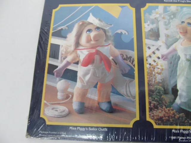 Vintage Fisher Price Dress-up Muppet Doll Fashion Clothes Miss Piggy NOS Sailor