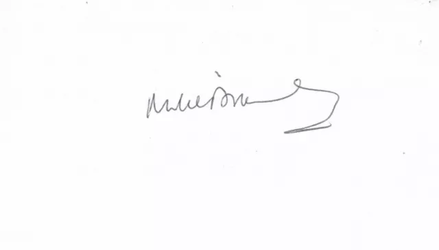 Mike Brearley - Former England Cricket Captain Signed White Card