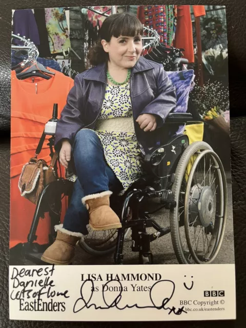 BBC EastEnders LISA HAMMOND as Donna Yates Hand Signed Cast Card Autograph