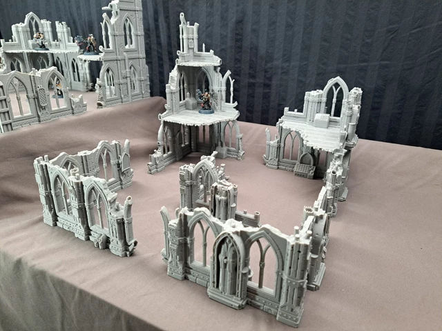 X15 LARGE RUINED City - Wargaming Terrain Set - Gothic Ruins - Tabletop ...