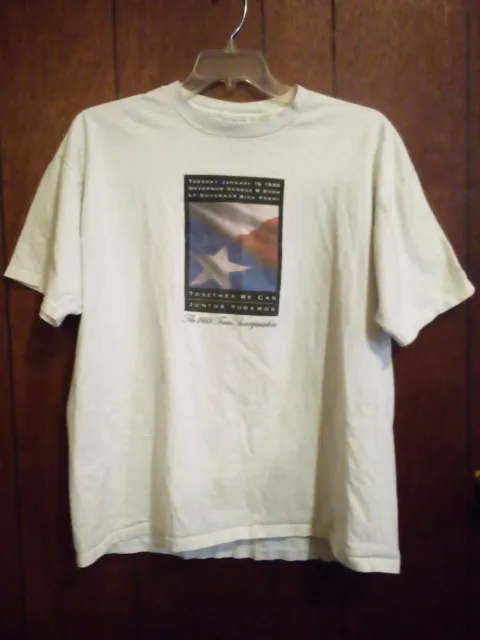 Vintage 1999 Texas Governor Inauguration Shirt George W Bush Shirt Size XL