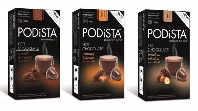 Hot Chocolate Nespresso Original-Line Compatible Capsules Hot Cocoa Pod 3 Flavor