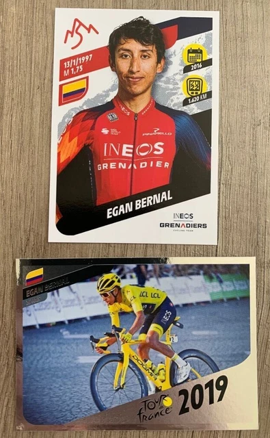 Lot De 4 Stickers Egan Bernal - Panini Tour De France 2020 - Highlights 2019