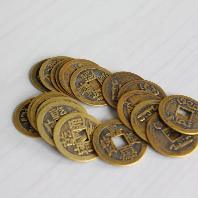 10x Feng Shui Coins 1.00" 2.3Cm Lucky Chinese Fortune Coin I Ching Set  YT