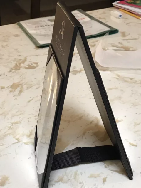 MENU TABLE HOLDER TENT  A-Frame Black 9x5” Hammer + Sickle  Vodka (Lot Of 6 Pcs)