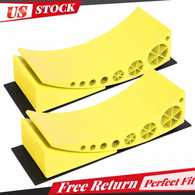 New 2 Pack Camper Leveler Curved RV Camper Trailer Leveling Blocks and Chocks