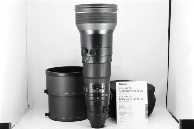 Nikon AF-S NIKKOR 600mm f/4 G SWM VR IF ED Lens Near Mint with Trunk #3391T