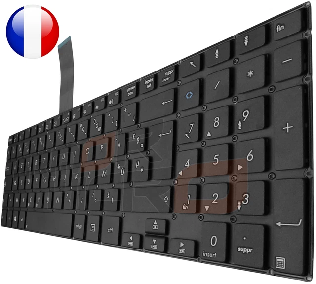 Clavier AZERTY Français De Remplacement Pour ASUS VivoBook X541N, X541NC, X541NA - Modèle CL-1181-X541AZN