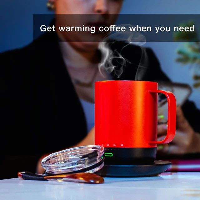 VSITOO Control Smart Coffee Mug - 14oz Black - App Controlled Heated Coffee Cup 8