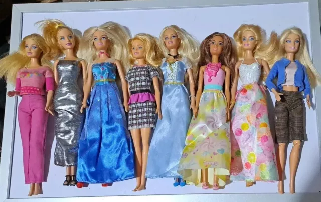 8 Gorgeous Vgc Collectors barbie dolls bundle job lot