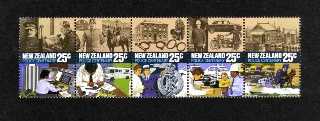 New Zealand 1986 Police Centenary complete set of 5 values (SG 1384-1388) MNH