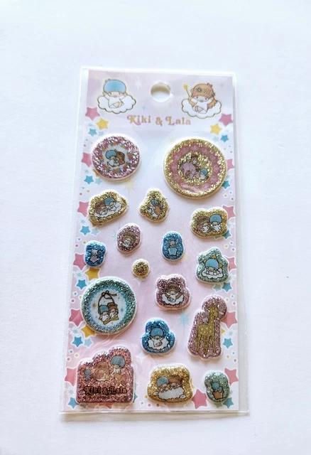 Vtg Sanrio Stickers NIP Little Twin Stars 2005 Kiki Lala glitter resin vintage Vtg Sanrio Stickers NIP Little Twin Stars 2005 Kiki Lala glitter resin vintage
